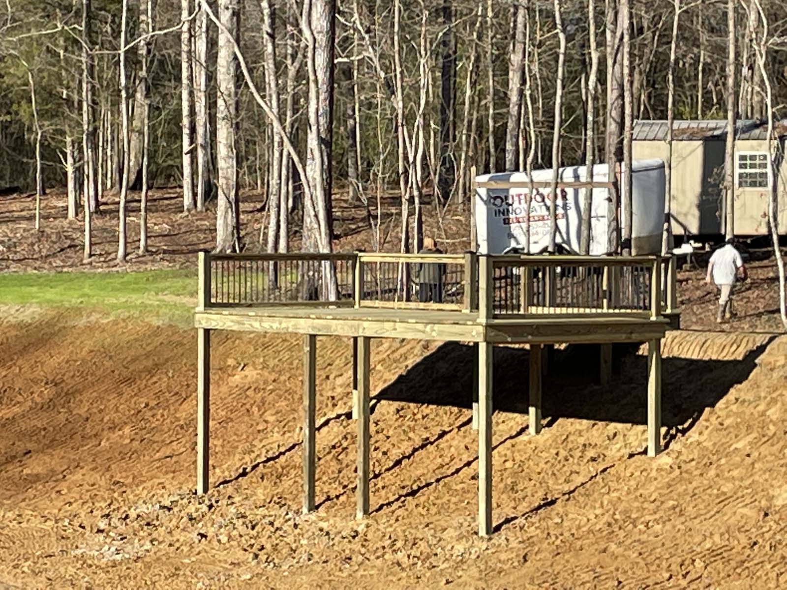 raised pier deck pond mississippi