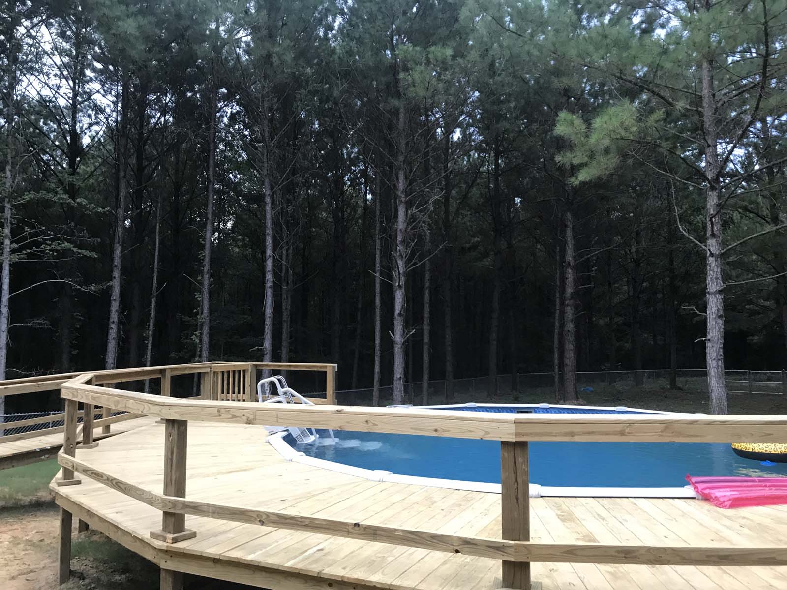 round pool deck builder ms