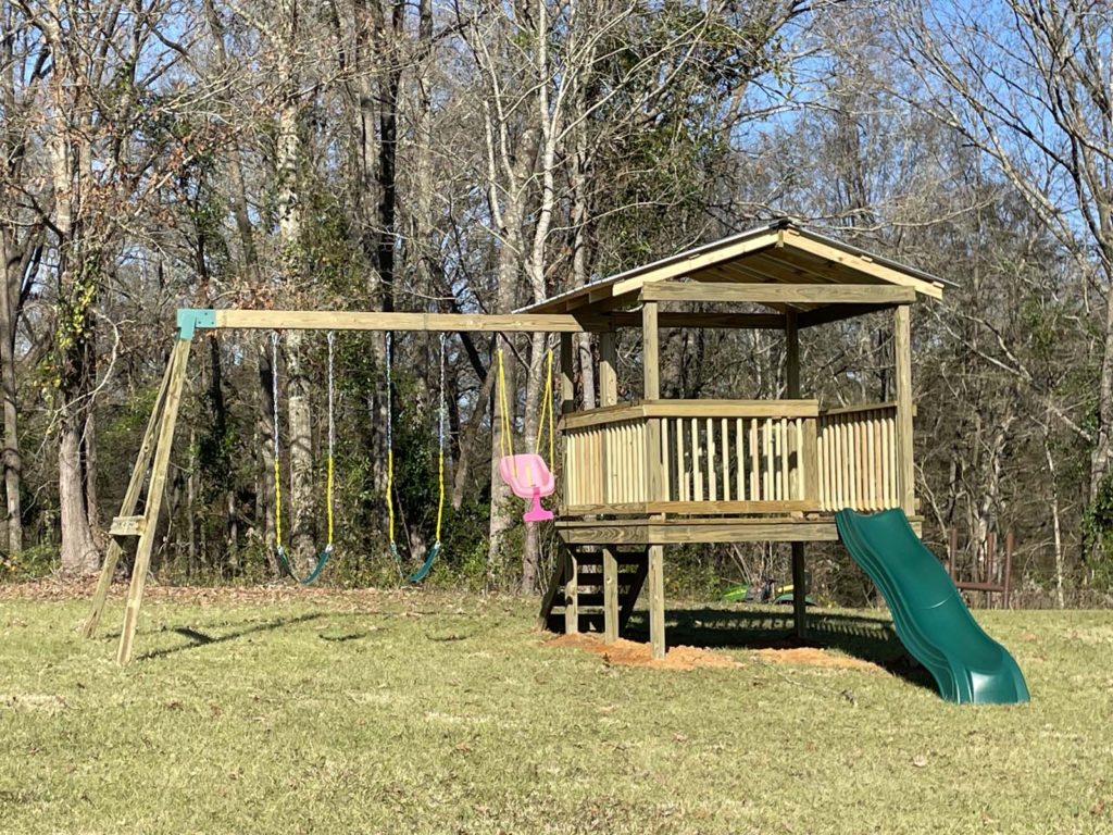 Custom Outdoor Wooden Play Structures Jackson, MS Landscaping